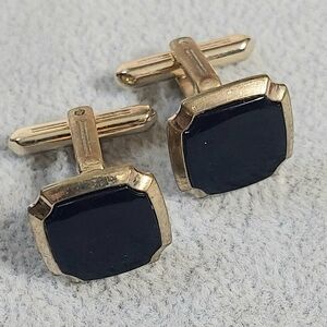 Vintage Hickok Royal Blue Cufflinks